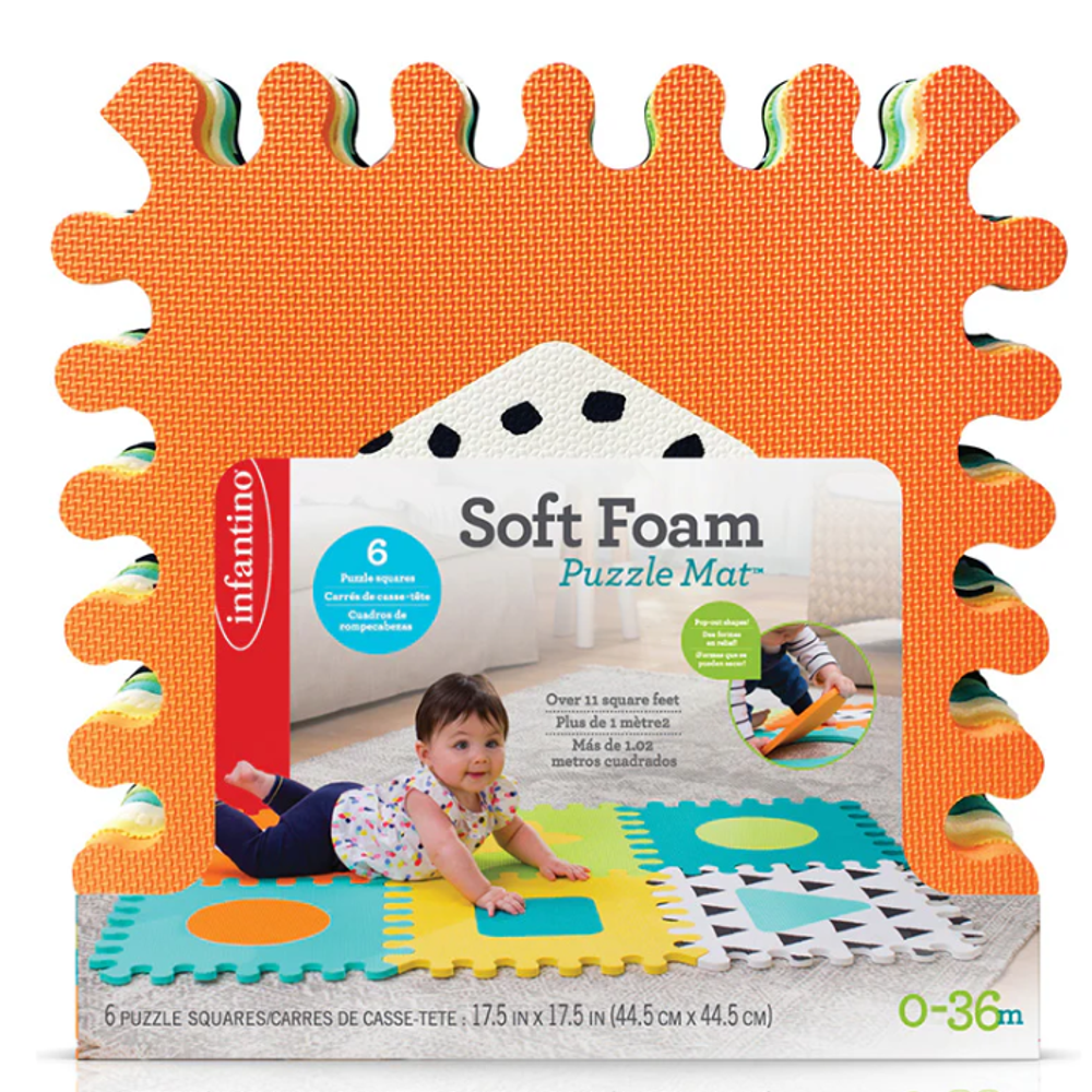 Infantino 216056 Baby podloga Soft Foam Puzzle Mat, 6kom slika 4