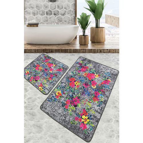 Etova Multicolor Bathmat Set (2 Pieces) slika 1