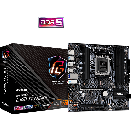 Matična ploča ASROCK B650M PG LIGHTNING AM5 mATX slika 1