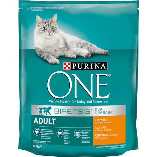 PURINA ONE adult Chicken, potpuna suha hrana za mačke bogata piletinom i žitaricama, 800 g slika 1