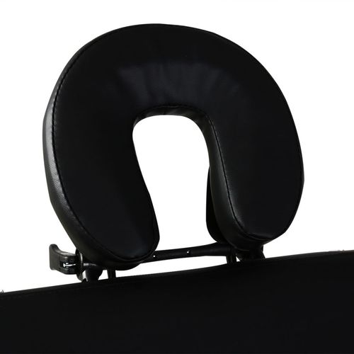 Crni sklopivi masažni trodijelni stol s aluminijskim okvirom slika 25