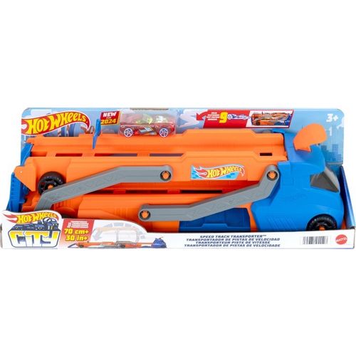 Hot Wheels kamion sa stazom i rampom slika 1