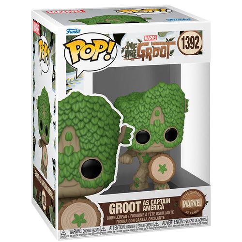 POP figure Marvel We Are Groot - Groot as Captain America slika 1