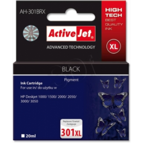 ActiveJet crna tinta za HP CH563, 301XL slika 1