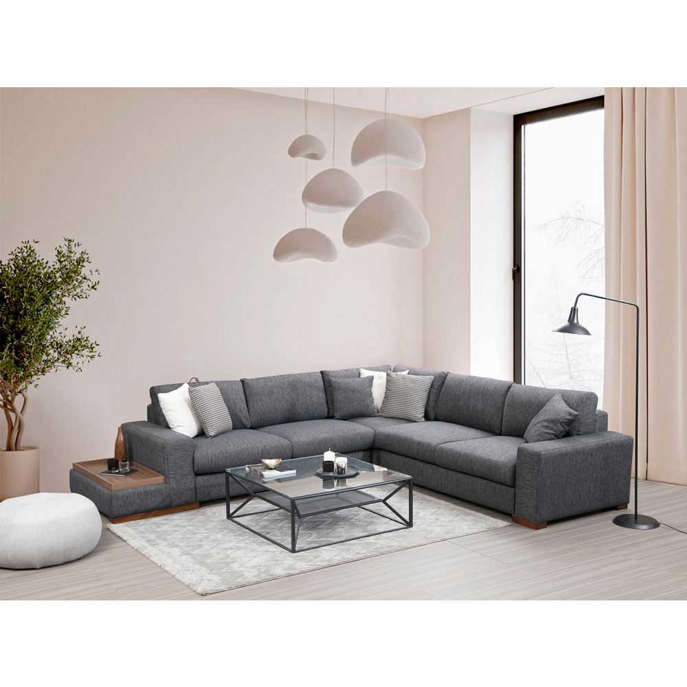 Kutna Sofa Loop 6 u Antracit Boji slika 1
