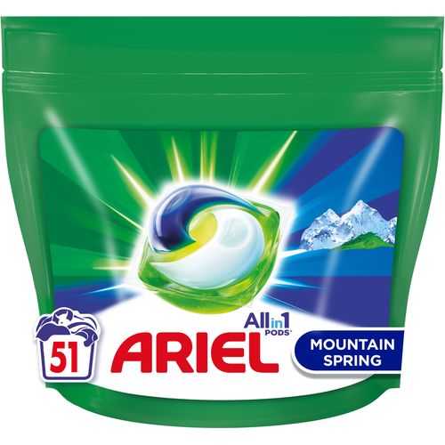 ARIEL Gel kapsule za pranje veša Mountain Spring 51 kom, 50 pranja slika 1