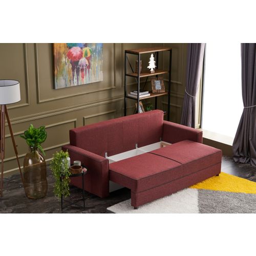 Atelier Del Sofa Trosjed na razvlačenje, Bordo crvena, Ece - Claret Red slika 4