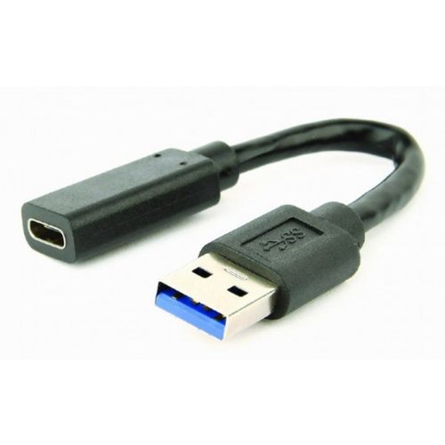 A-USB3-AMCF-01 Gembird USB 3.1 AM to Type-C female adapter cable, 10 cm, black slika 1