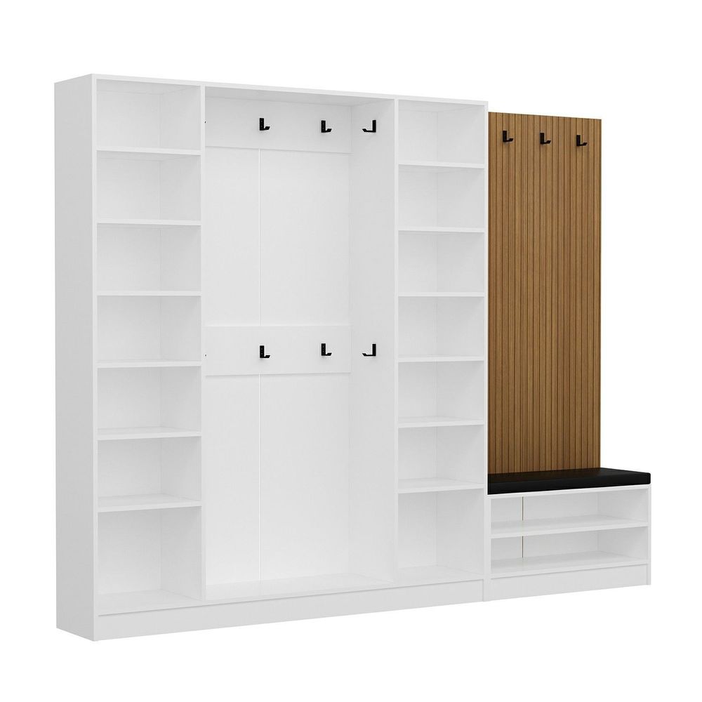 Hall Stand Noah - 8321, Bijela Boja slika 7