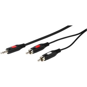 Kabel VIVANCO 46032, RCA M x2 na 3.5mm M, 5m