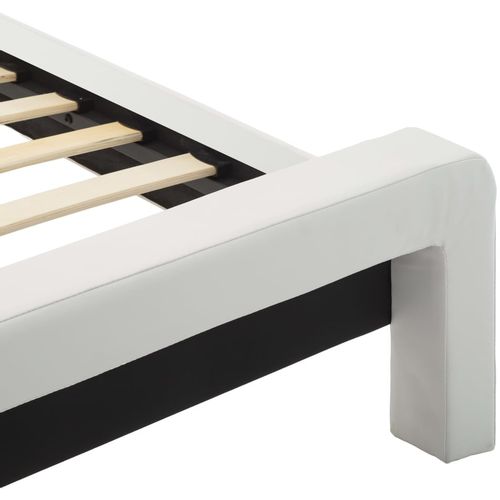 Okvir za krevet od umjetne kože LED bijelo-crni 140 x 200 cm slika 14