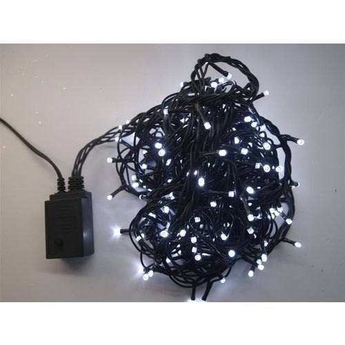 Home deco 200 Led žaruljica bijele  10 metara  zelena žica  IP 44 slika 2