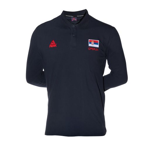 Peak Sport Polo Majica Dug Rukav Srbija KSS1911/20 Teget slika 1