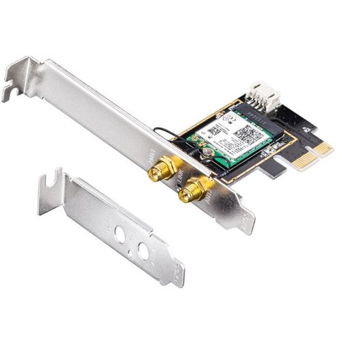 Cudy WE3000 AX5400 Wi-Fi 6E + BT5.2 PCI Express Adapter 2.4+5Ghz, 2x5dBi detachable antenna slika 3