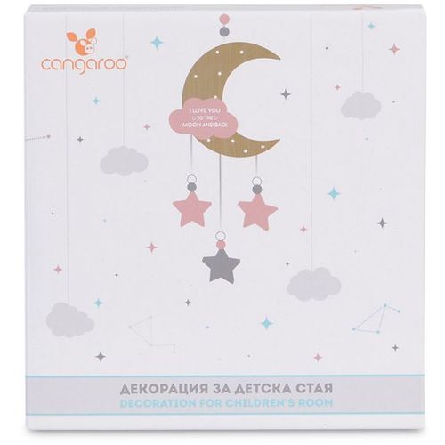 Cangaroo Dekoracija za dječiju sobu To The Moon And Back, Pink slika 2