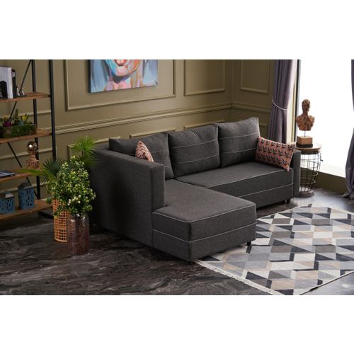 Atelier Del Sofa Ece Left - Antracit Antracit Ugao Sofa-Krevet slika 2