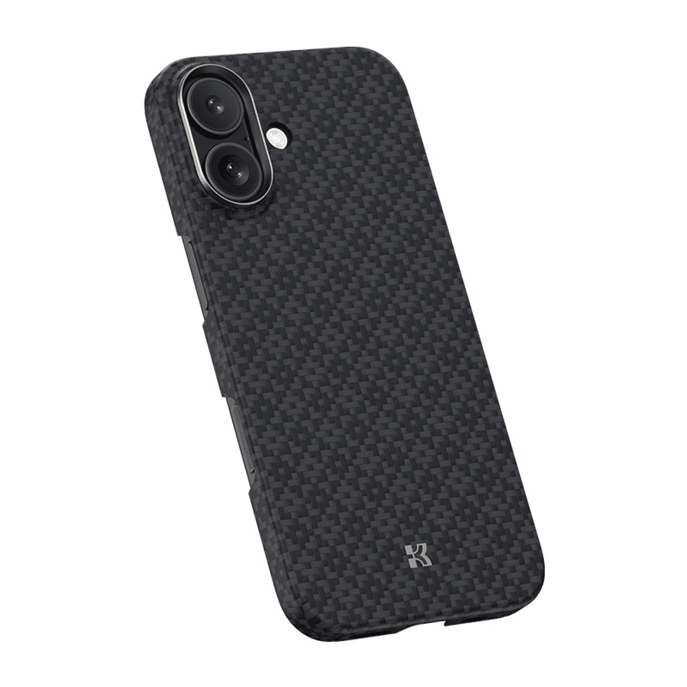 Benks Magnetic Air Armor Grid Kevlar maska ​​s metalnim okvirom 600D za iPhone 17 crna slika 2