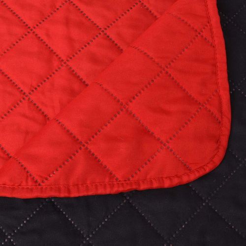 131554 Double-sided Quilted Bedspread Red and Black 230x260 cm slika 24