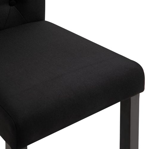 Blagovaonske stolice od tkanine 4 kom crne slika 30