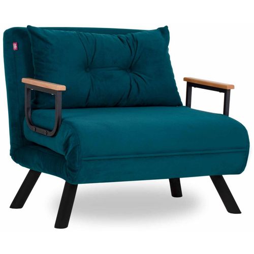 Atelier Del Sofa Fotelja na razvlačenje SANDO petrol, Sando Single - Petrol Green slika 2