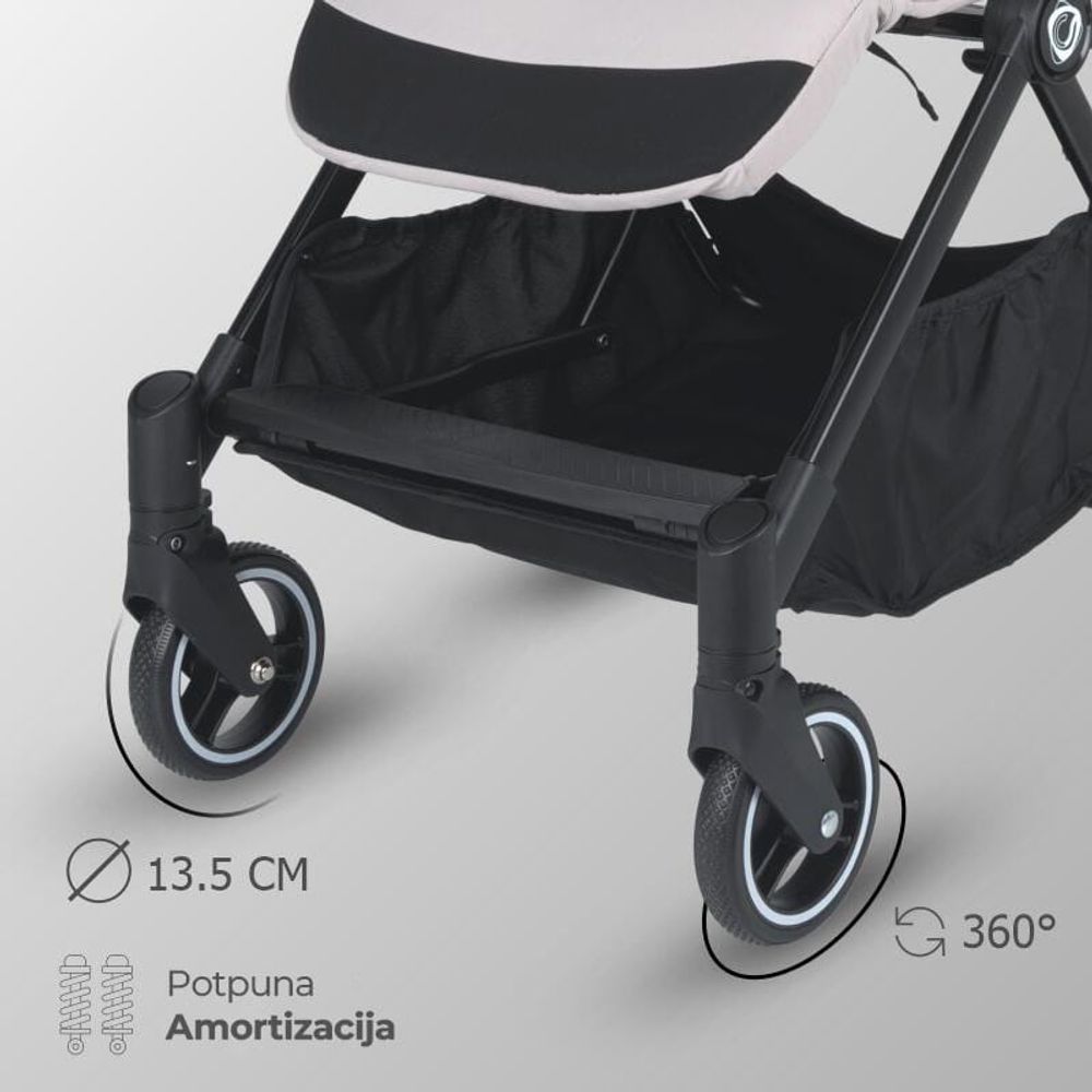 Coccolle® Kolica za bebe Melia, Pearl Mist slika 10