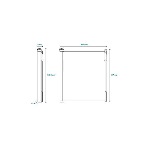 Lionelo zaštitna ograda Tulia do 140 cm, Grey slika 4