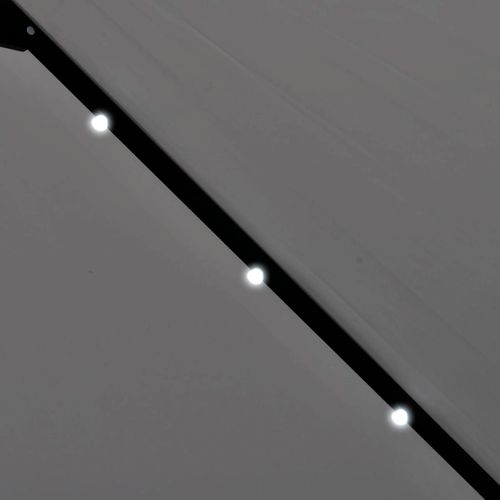 LED Konzolni Suncobran 3 m Pijesak bijeli slika 37