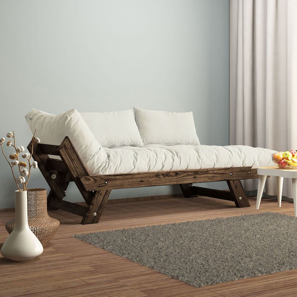 Dvosjed sofa CPT8128-210 - boje: Orah, Bijeli vrt slika 2