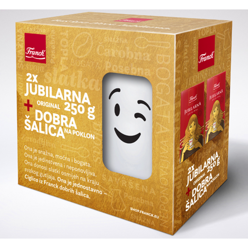 Franck jubilarna kava original  2 x 250 g + šalica slika 1