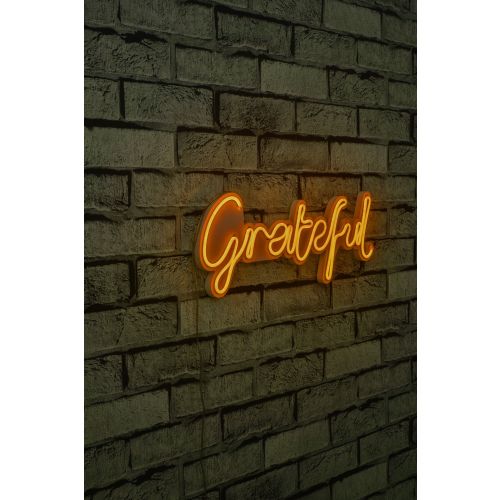 Wallity Ukrasna plastična LED rasvjeta, Grateful - Yellow slika 10