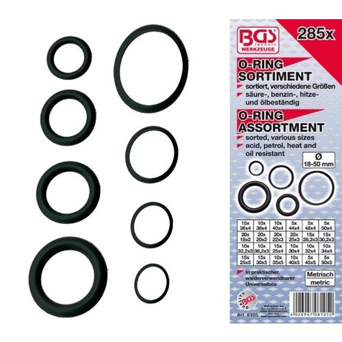 BGS set O-ring brtvi 18-50mm XXL 285dj. pro+ 8105 slika 1