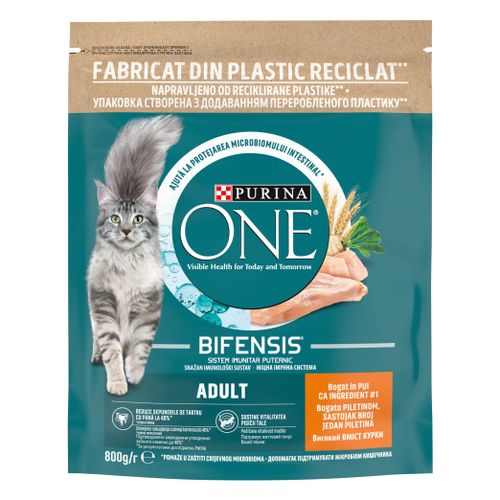 PURINA ONE® ADULT Bogata piletinom, 8x800g slika 1