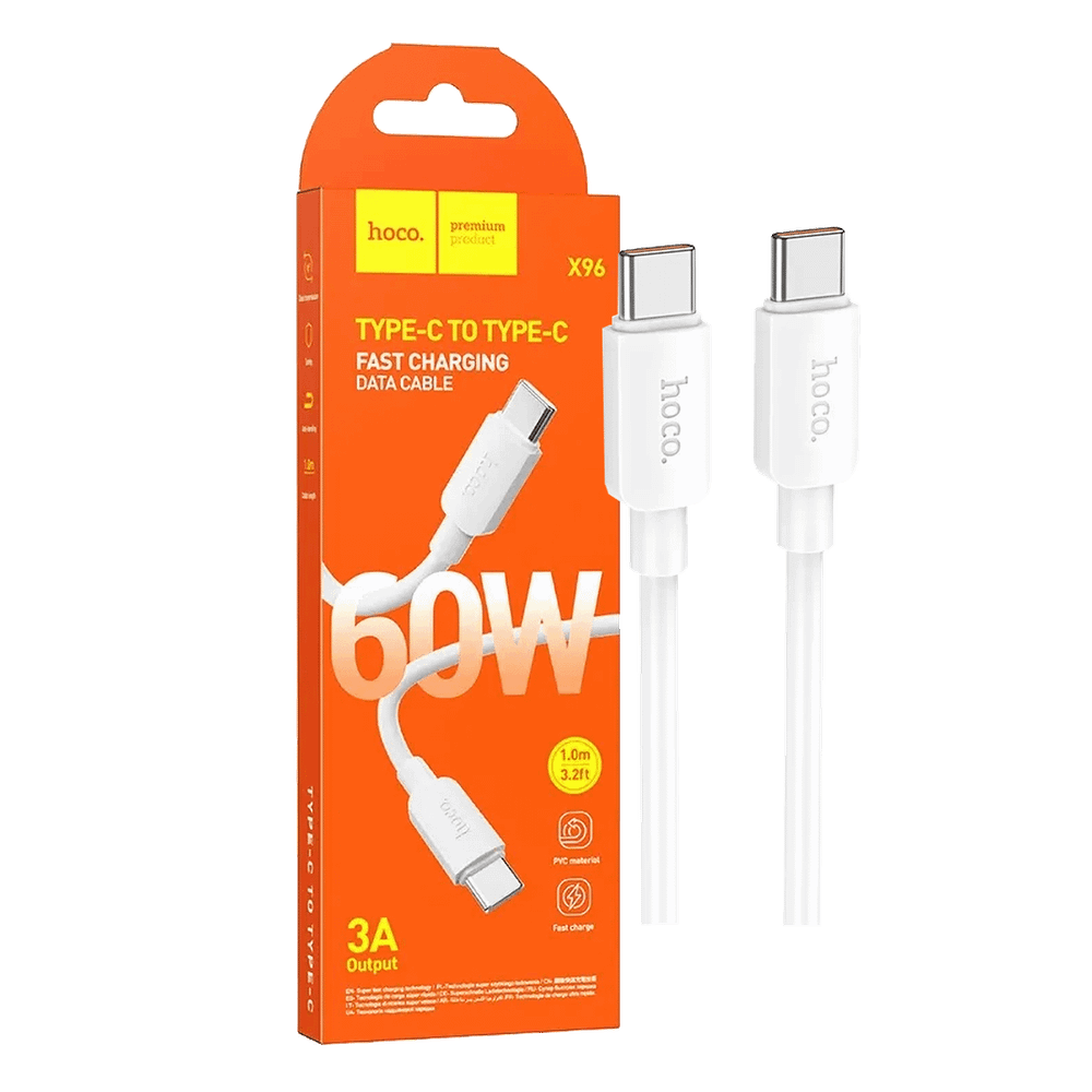 hoco. USB kabl za smartphone, type C, 60W, bijela - X96 Hyper, 60W, White slika 1