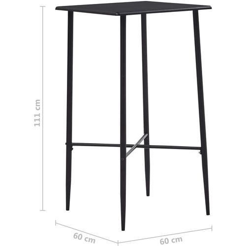Barski stol crni 60 x 60 x 111 cm MDF slika 6