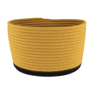 Tendance pletena košara 25x20 cm, žuta crna