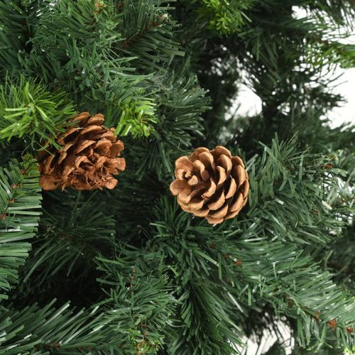 Umjetno božićno drvce sa šiškama zeleno 180 cm slika 12