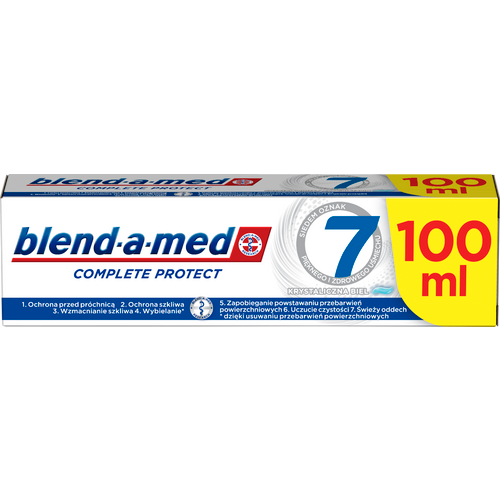 Blend a Med Complete protect pasta za zube Crystal White 100ml slika 1