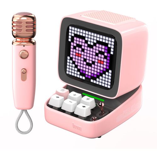 Divoom DitooMic zvučnik sa mikrofonom u PINK boji slika 1