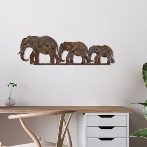 Wallity Metalna zidna dekoracija Rusty Elephant 1