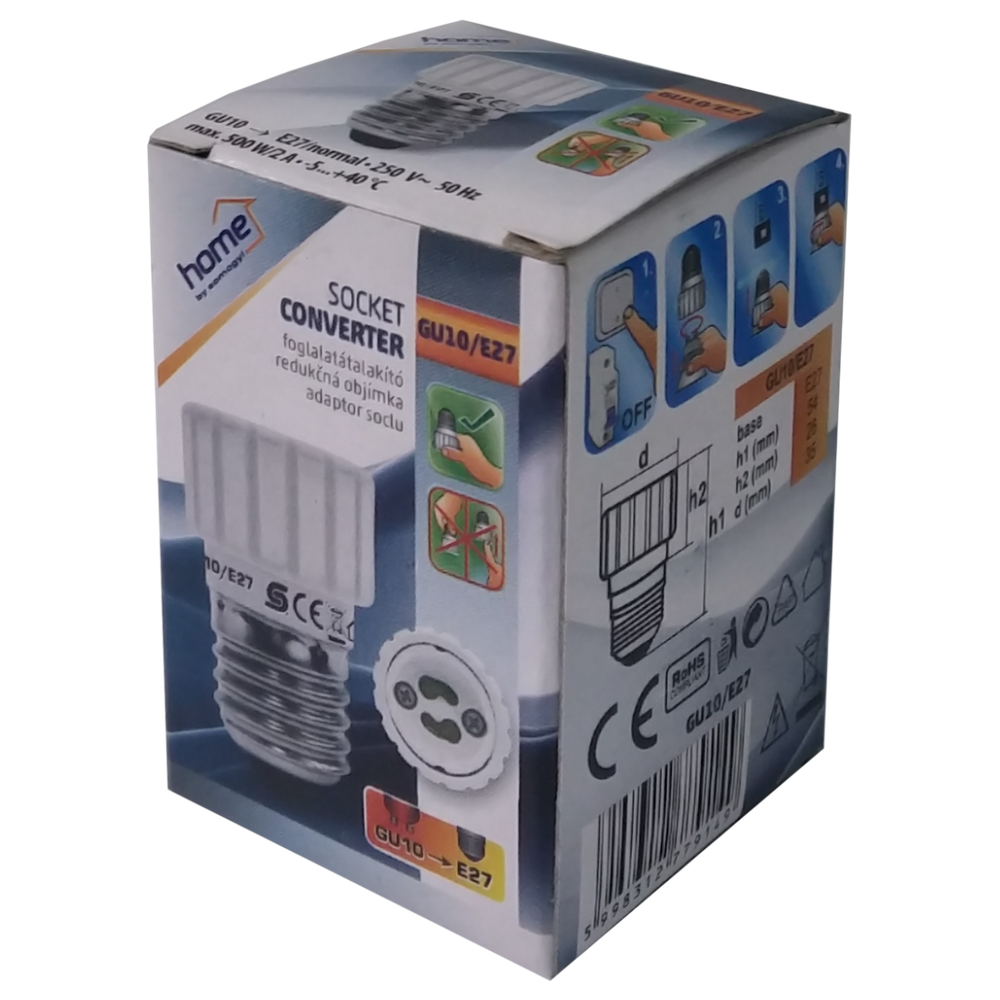 home Adapter za sijalično grlo E27 na GU10 - GU10/E27 slika 2