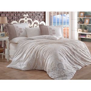 L'essential Maison Irene - Beige Beige
White Poplin Double Quilt Cover Set