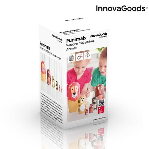 Drvena Babuška sa Životinjskim Figurama Funimals InnovaGoods 11 Dijelovi slika 3