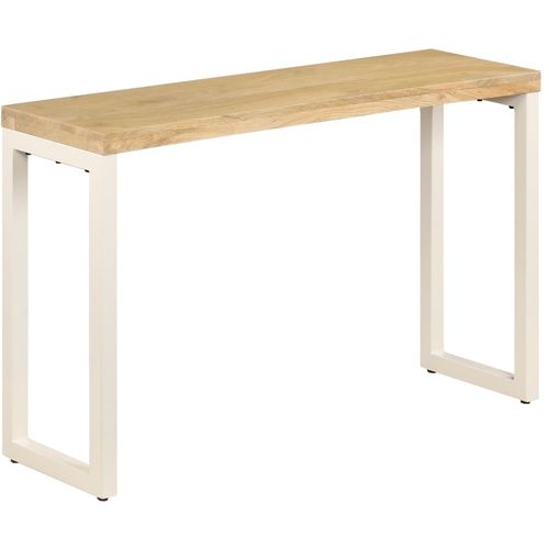 Konzolni stol 120 x 35 x 76 cm od masivnog drva manga i čelika slika 35
