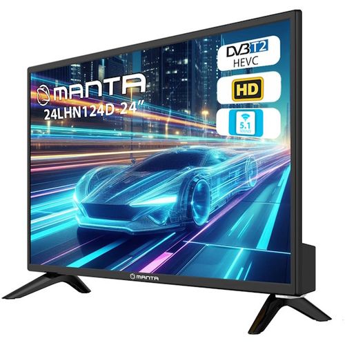 MANTA TV LED 24" HD, 220V+12V, HDMI, USB, CI+, COAX, miniAV, DVB-C/T2 24LHN124D slika 2