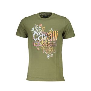 CAVALLI CLASS T-SHIRT SHORT SLEEVE MAN GREEN