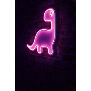 Wallity Ukrasna plastična LED rasvjeta, Dino the Dinosaur - Pink