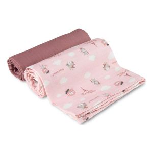 Canpol Babies Muslin Pelena (70X70Cm) Bonjour Paris Pink - 2Kom