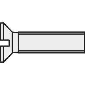 TOOLCRAFT 800276 upušteni vijci M4 30 mm utor DIN 963 plastika, poliamid 10 St.