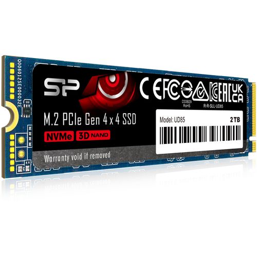 Silicon Power SP02KGBP44UD8505 M.2 NVMe 2TB SSD, UD85, PCIe Gen 4x4, 3D NAND, Read up to 3,600 MB/s, Write up to 2,800 MB/s (single sided), 2280 slika 1