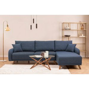 Atelier Del Sofa Hera 1 Corner - Dark Blue  Dark Blue  Corner Sofa-Bed